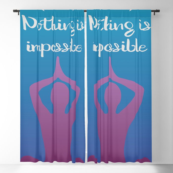 Yoga - Namaste Blackout Curtain