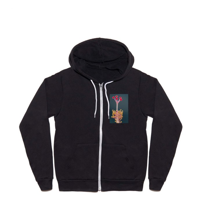 Sweet Song of Hibiscus Full Zip Hoodie