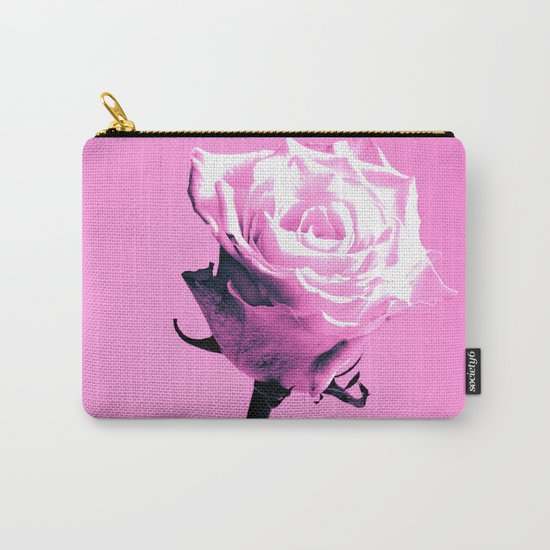 Pink Roses Carry-All Pouch