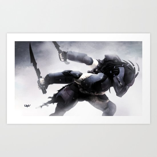 Black Blood Art Print