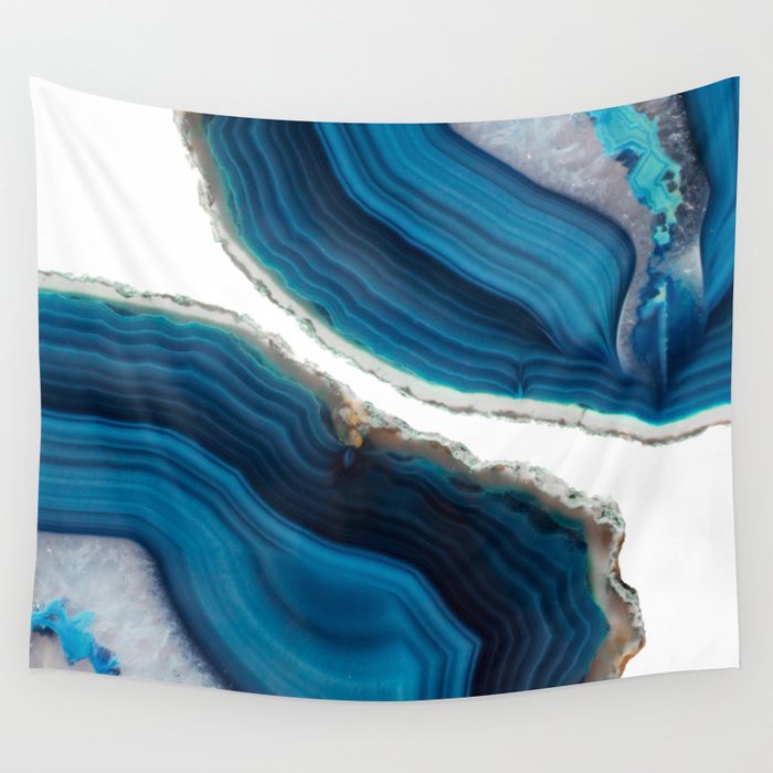 Blue Agate Wall Tapestry