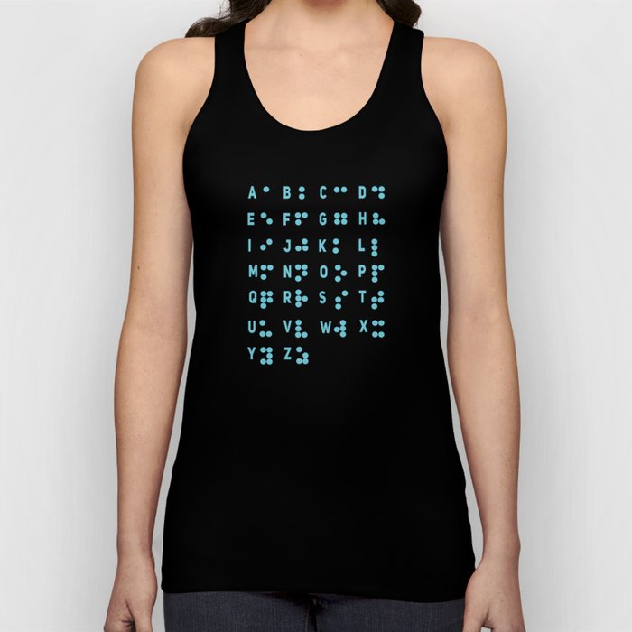 Impaired Letters Awareness Dots Braille Tank Top