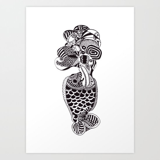Fish Can Talk Art Print