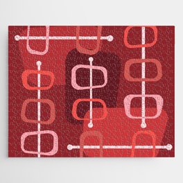 1950s Abstract Art Hollow Rocks Red Jigsaw Puzzle