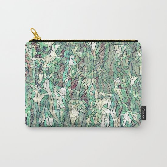 Abstract green Carry-All Pouch