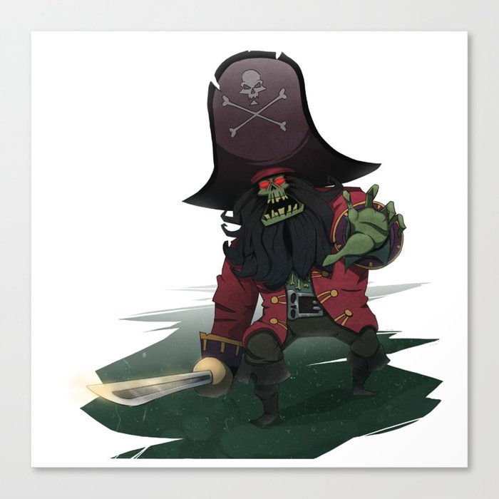 LeChuck - Pirate Zombie Canvas Print