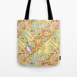 Sunshine Crazy Quilt (printed) Tote Bag