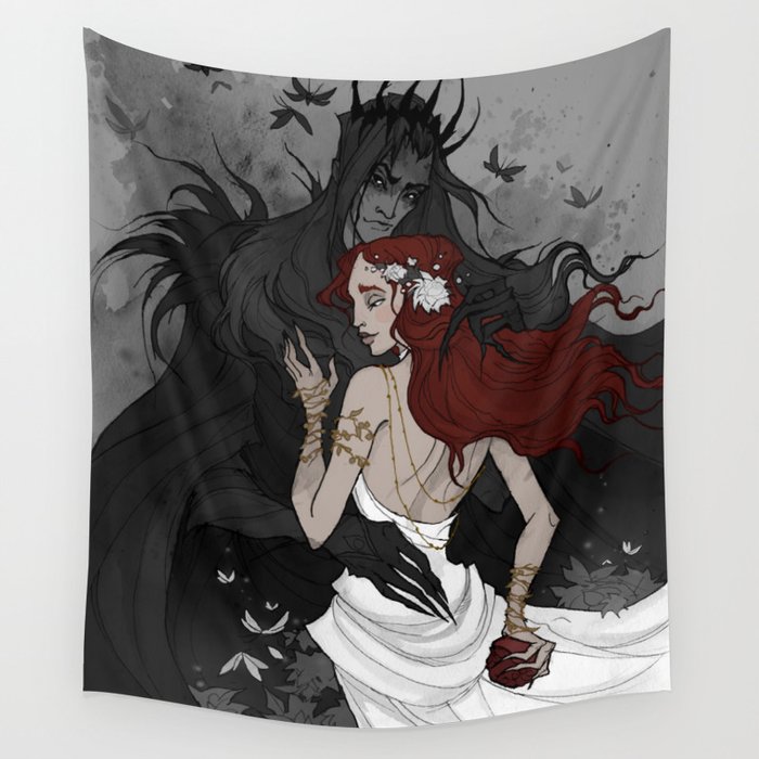 Hades and Persephone Wall Tapestry by Iren Horrors Society6