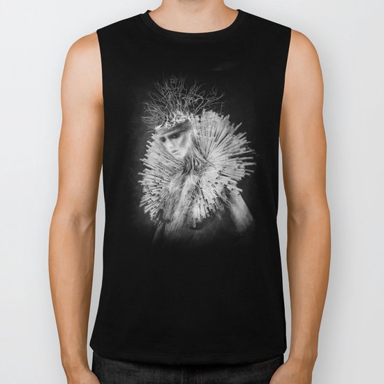 Dark portrait III Biker Tank