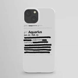 Aquarius 1 iPhone Case