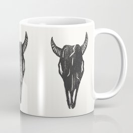 Stamped Skull Coffee Mug