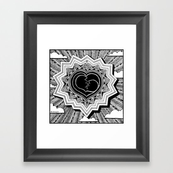 Heartshine Framed Art Print