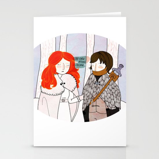 You Know Nothing Stationery Cards