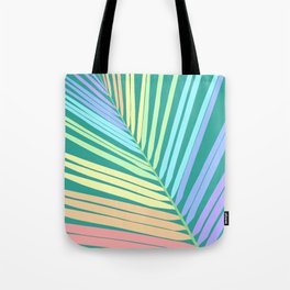 Rainbow Palm Leaf #3 #wall #art #society6 Tote Bag