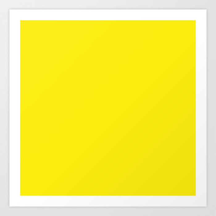 Genoa Lemon Yellow Art Print