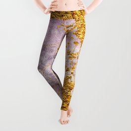 Tenderness in pastel colours. Unique creativity. Inspired by the Sky. Abstract painting with golden swirls. Popular trendy artistic design. Masterpiece of designing art, oriental paper texture.  Leggings