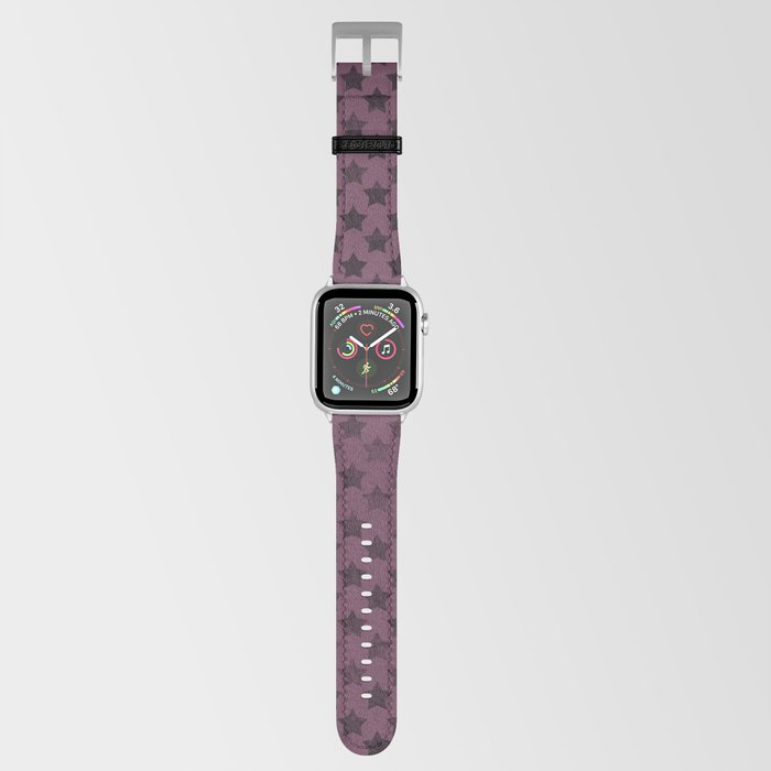 Purple black retro stars Apple Watch Band