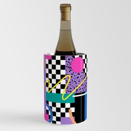 Memphis pattern 101 - 80s / 90s Retro Wine Chiller