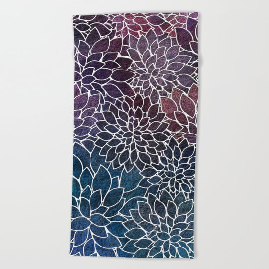 Floral Abstract 21 Beach Towel