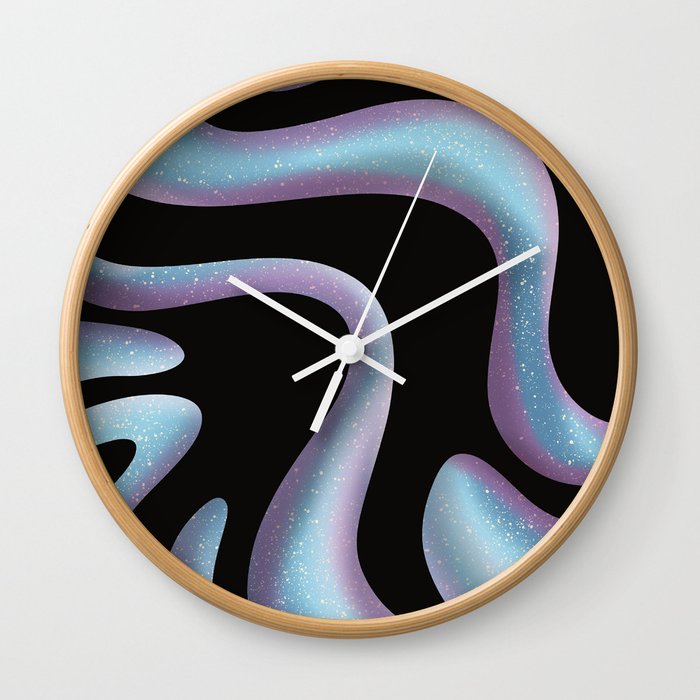 Atmospheric Galaxy - black  Wall Clock