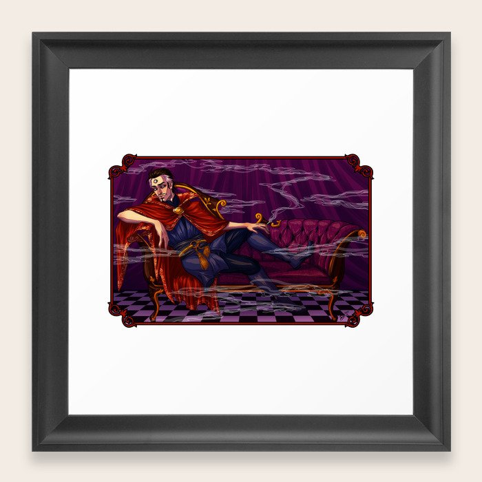 Smokey Strange Framed Art Print By Clobeast Society6