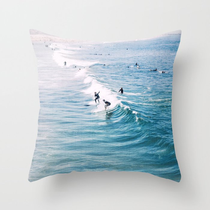 Catch A Wave Throw Pillow