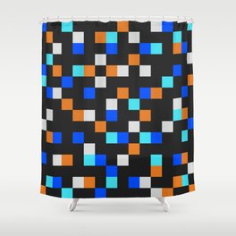 Square Grid III Shower Curtain