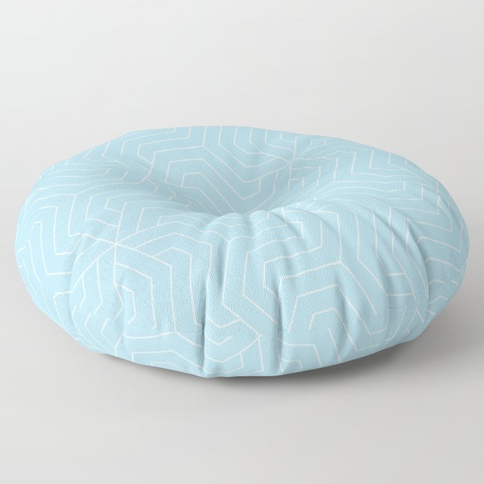 Light blue - heavenly - Modern Vector Seamless Pattern Floor Pillow