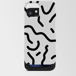 Funky squiggly lines iPhone Card Case
