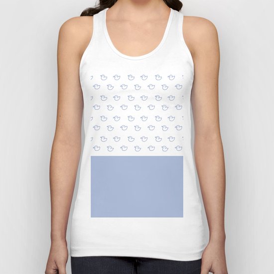 Ducklings light blue Unisex Tank Top