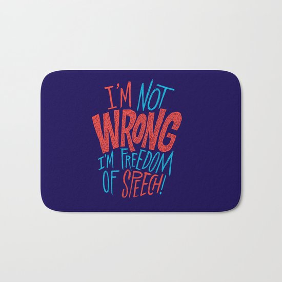 Freedom of Speech Bath Mat