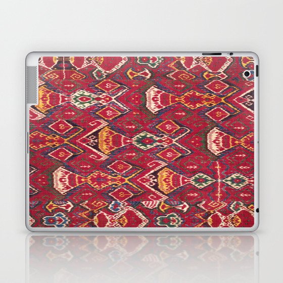 Antique Red Patterned Weave Laptop & iPad Skin