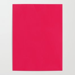 Plain Hot Pink Poster