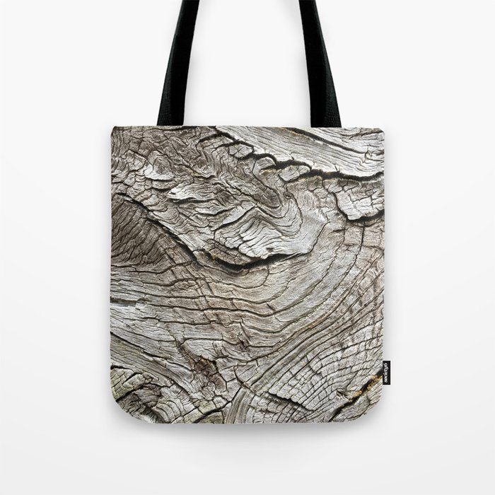 Old wood grain texture. Tote Bag
