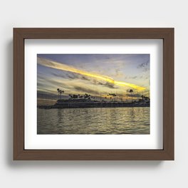 Alamitos Bay Sunset Summer 2021 Recessed Framed Print
