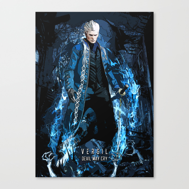 Vergil Devil May Cry Sparda Canvas Print By Syanart Society6