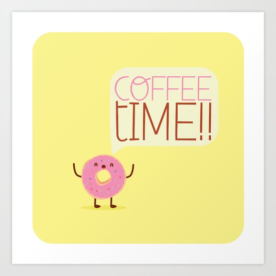 coffee time Art Print