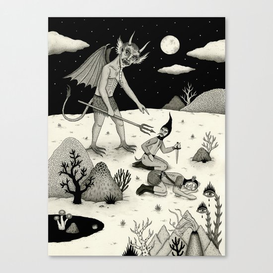 A Diabolical Act of Persuasion Canvas Print