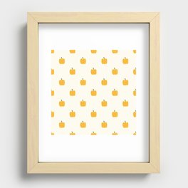 Small bell pepper pattern 2 Recessed Framed Print