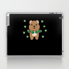 Quokka With Shamrocks Cute Animals For Good Luck Laptop Skin