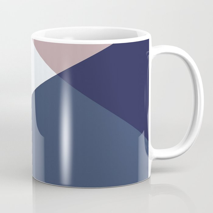 Geometrics - blush indigo rose gold Coffee Mug