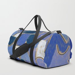 Bauhaus Paul Klee Blue Night Painting Abstract Mid century modern Geometry  Duffle Bag