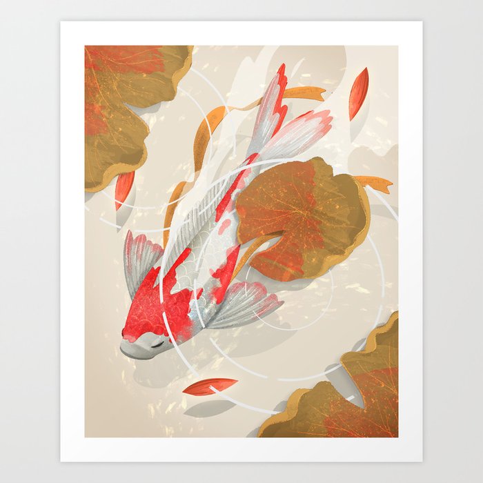 Koi Kannon Art Print