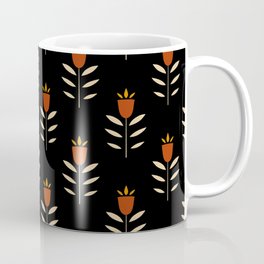 Mid century blossom tulips pattern Mug