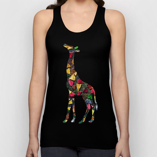 Animal Mosaic - The Giraffe Unisex Tank Top