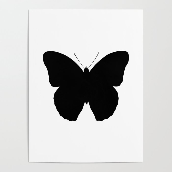 BUTTERFLY SILLOUETTE. Poster