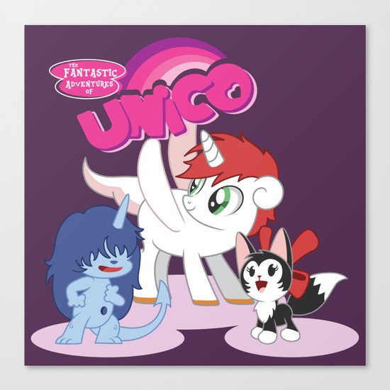 My Little Unico Canvas Print