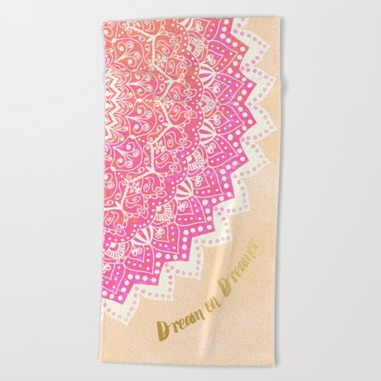 FAIRY MANDALA Beach Towel