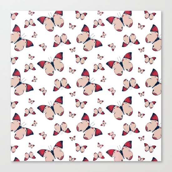Spring Butterfly (Pattern) Canvas Print