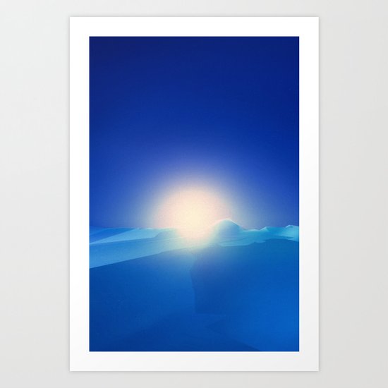 Ice Cold Blue Art Print